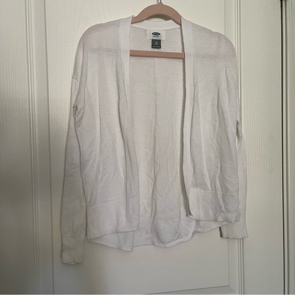 Old Navy Kids White Cardigan Girls Size 8 - Picture 1 of 4